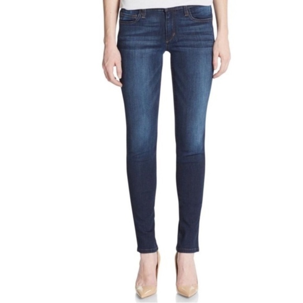 Joe's The Icon Denim Jeans Mid Rise Stretch Ankle Size 29 Dark Wash